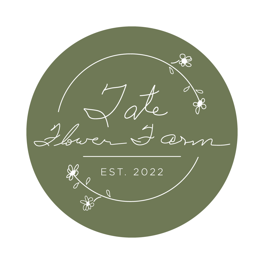 Tate Flower Farm Logo - Color with Circle