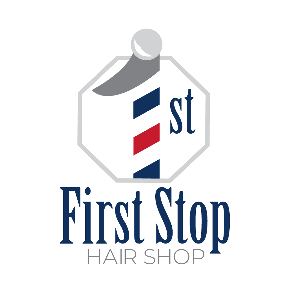 First Stop Hair Shop Logo - Color