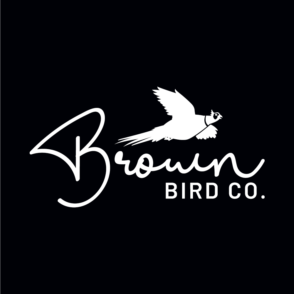 Brown Bird Co. Logo - White